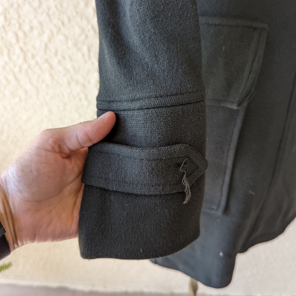 Zara knit double breasted trench coat green size m - Picture 2 of 6